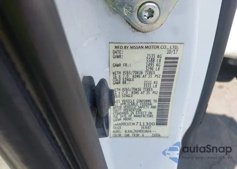 2018 Nissan Frontier Sv from USA, damaged, VIN 1N6AD0CU3JN711300